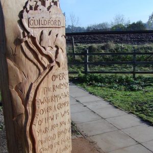 Way Marker in Artington - commissioned by Guildford Borough Council