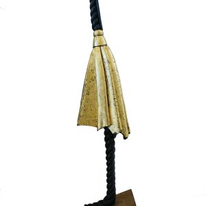 Isla as an Umbrella - painted wood and gilded