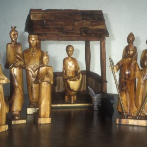 Millennium Nativity Set for local Church - yew