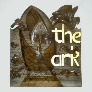 The Ark panel for local hospice - walnut